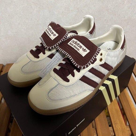 adidas Samba Ponyx Wales Bonner Low Cream White-IE0586-NEW WITH BOX - Picture 5 of 6